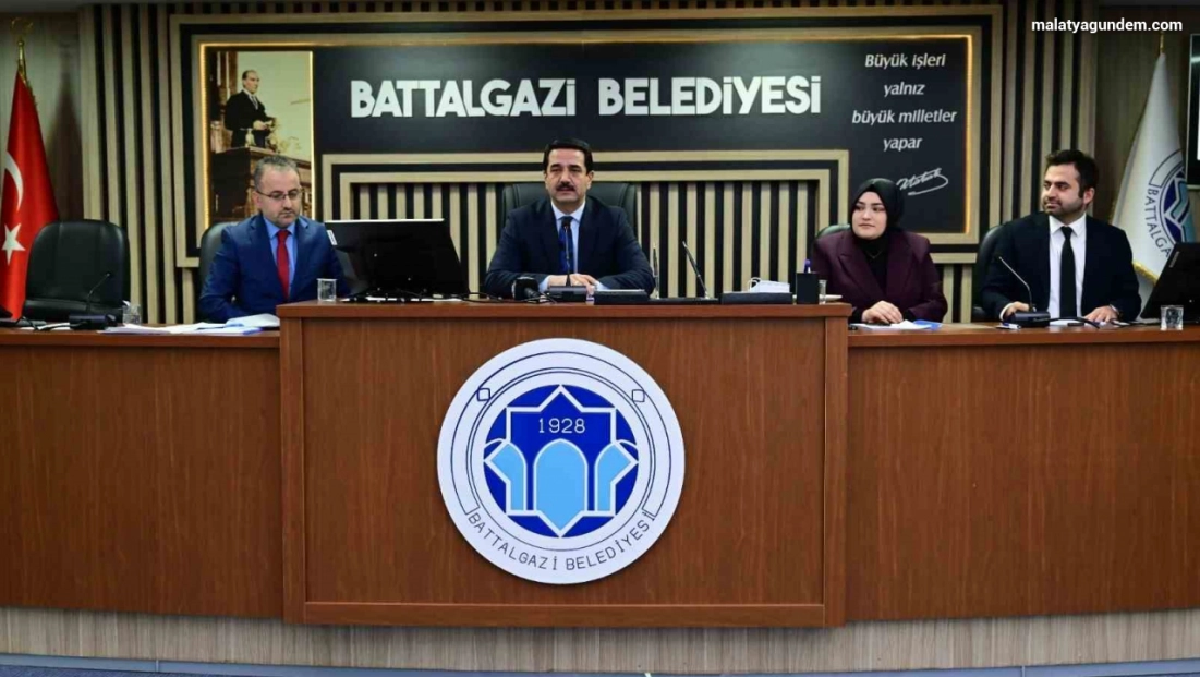 Battalgazi Belediye Meclisi 2026 yılı ilk toplantısını gerçekleştirdi