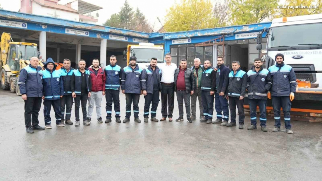 Battalgazi Belediyesi karla mücadele için teyakkuza geçti