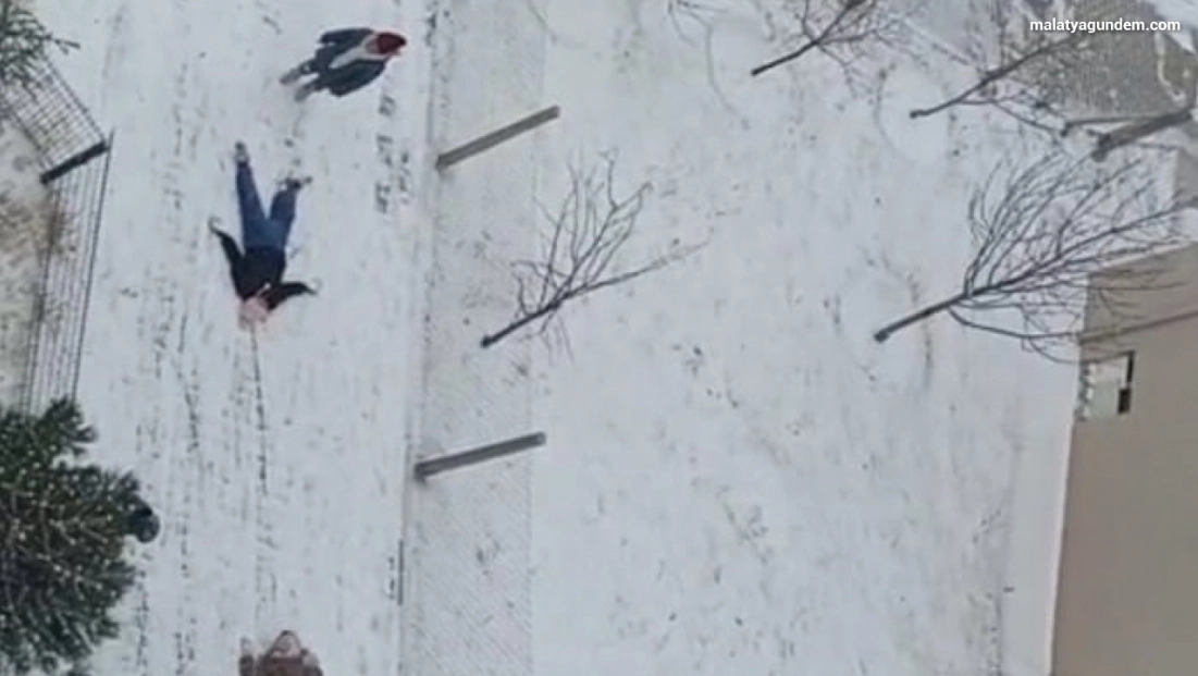 Malatya'da kar tatili çocukları sevindirdi