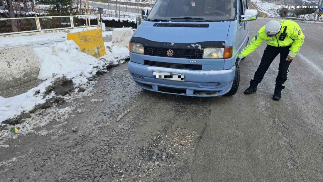 Malatya'da kış lastiği denetimleri artırıldı