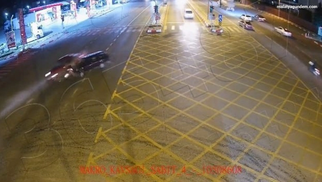 Malatya'da meydana gelen feci kazalar KGYS kameralarında