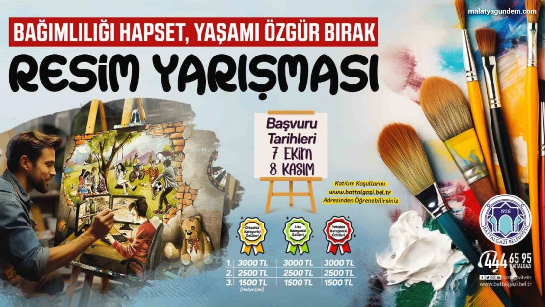 'Bağımlılığı hapset, yaşamı özgür bırak' resim yarışması başvuruları başladı