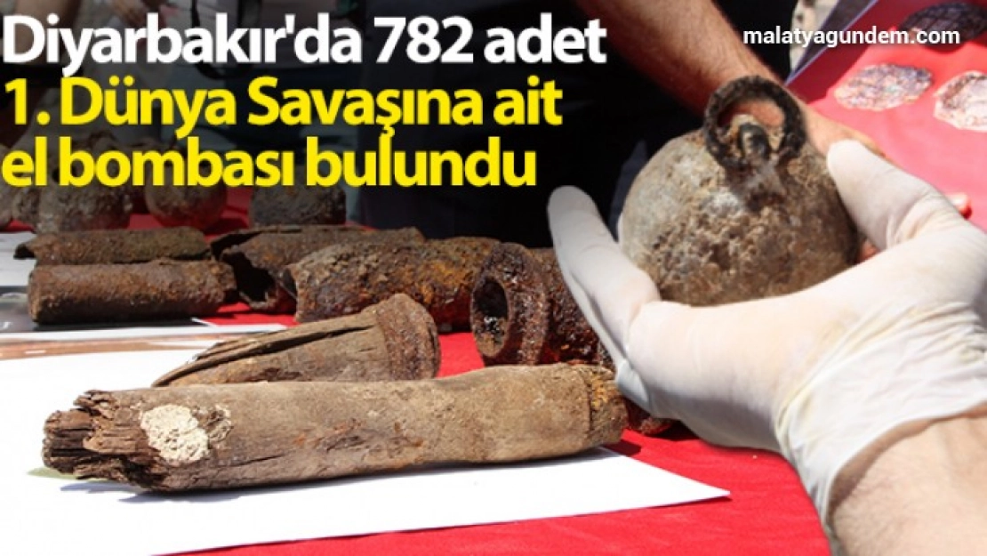 1. Dünya Savaşına ait el bombası bulundu