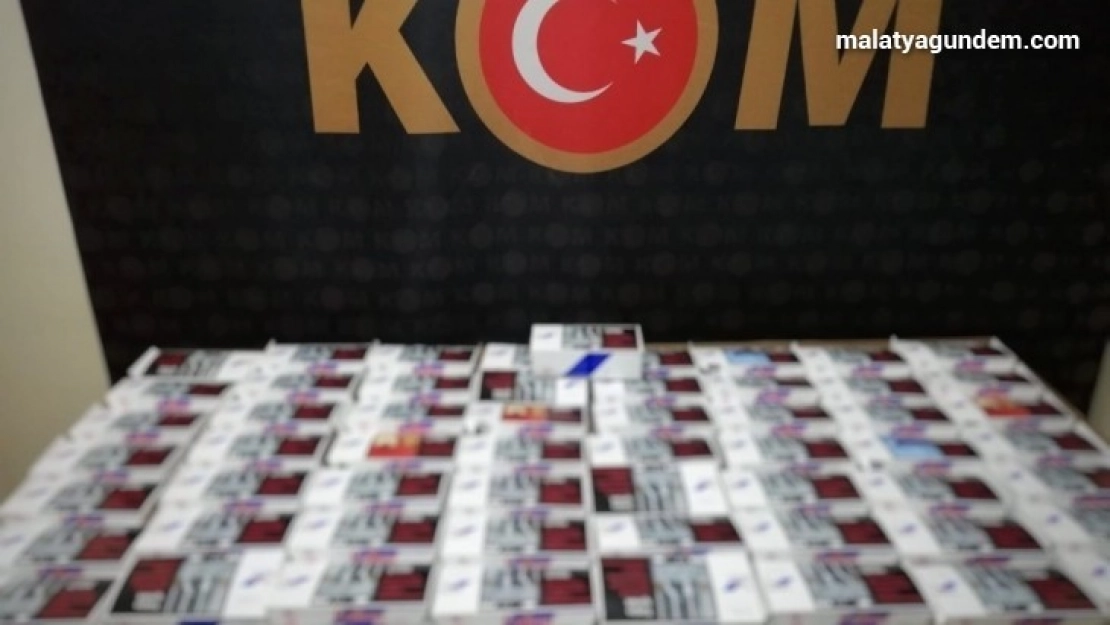 11 bin 400 adet içi tütün doldurulmuş makaron ele geçirildi
