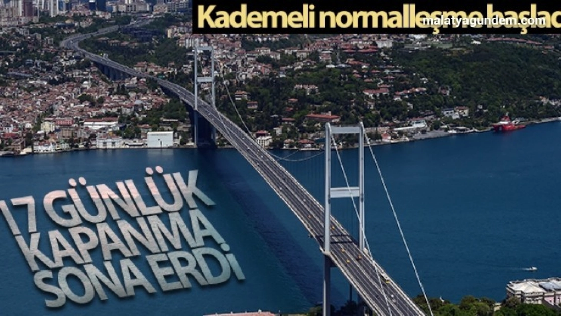 17 günlük kapanma sona erdi