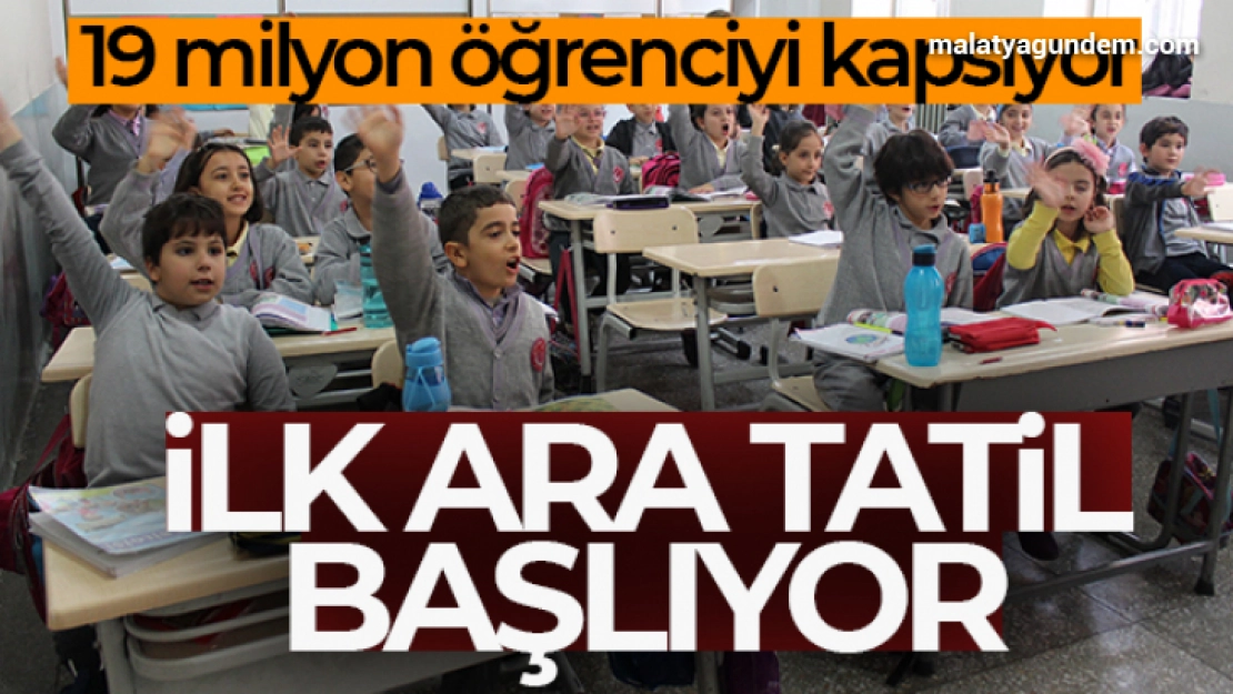 2022-2023 eğitim ve öğretim yılının ilk ara tatili başlıyor