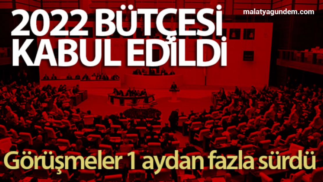 2022 bütçesi TBMM Plan ve Bütçe Komisyonu'nda kabul edildi