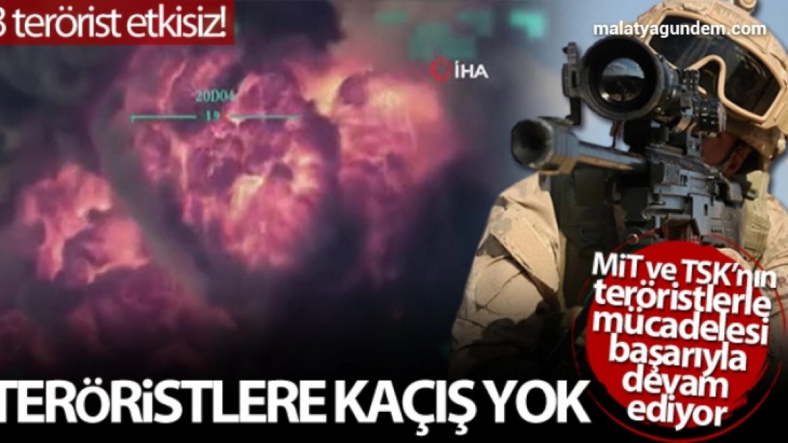 3 PKK'lı terörist etkisiz!