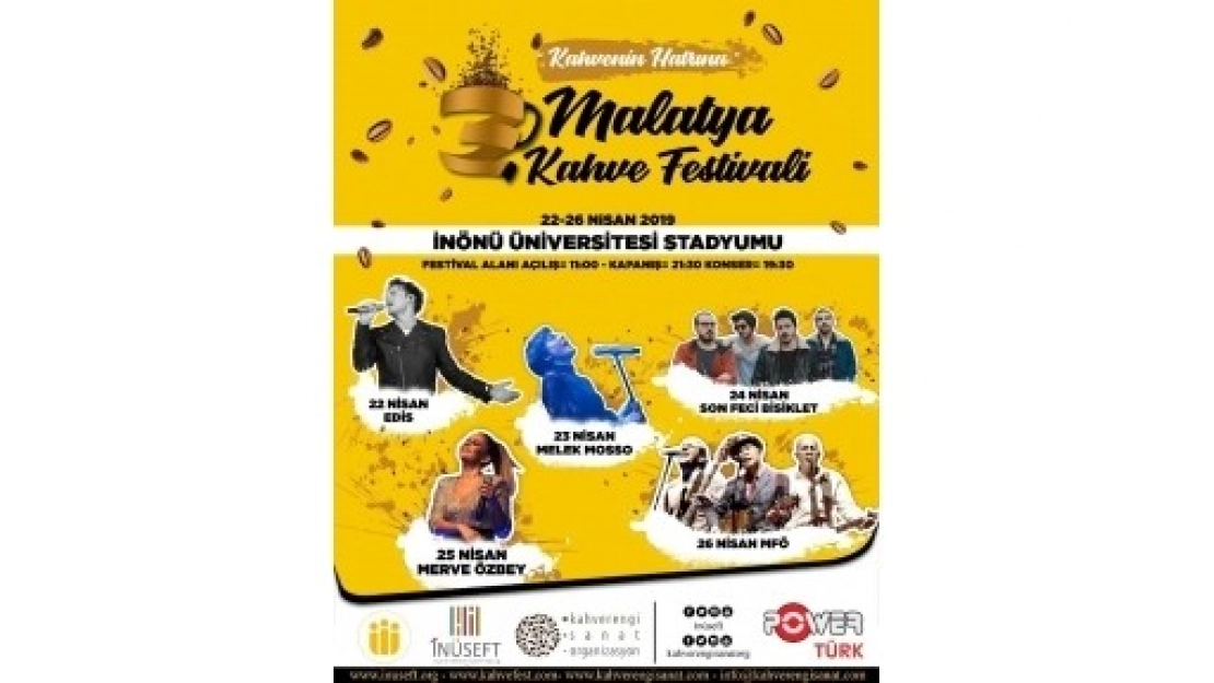 3. Malatya Kahve Festivali Başlıyor