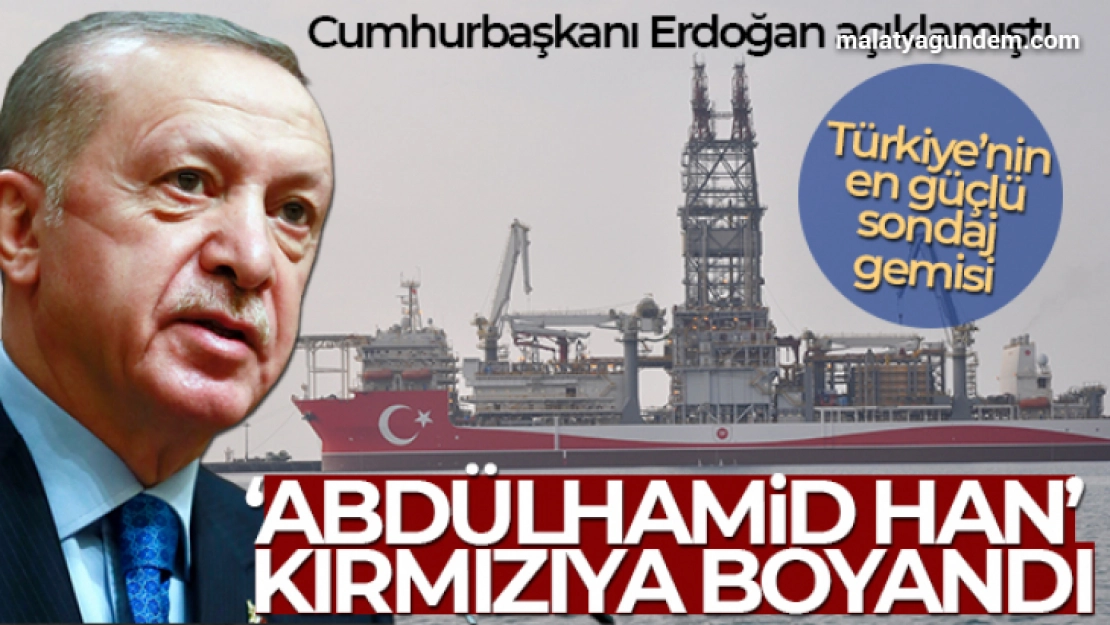 'Abdülhamid Han' kırmızı beyaza boyandı, Türk bayrağı işlendi