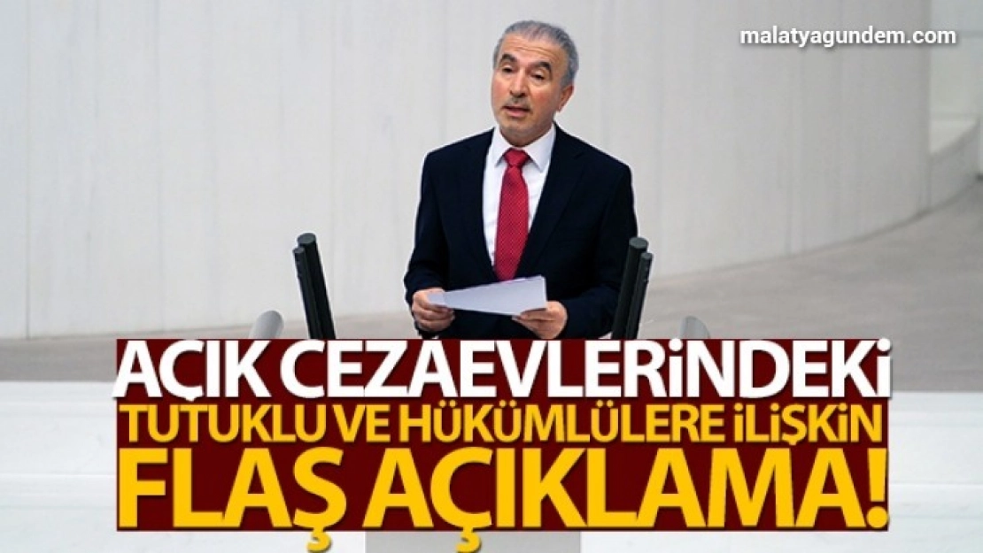AK Parti'li Bostancı'dan açık cezaevlerine ilişkin açıklama