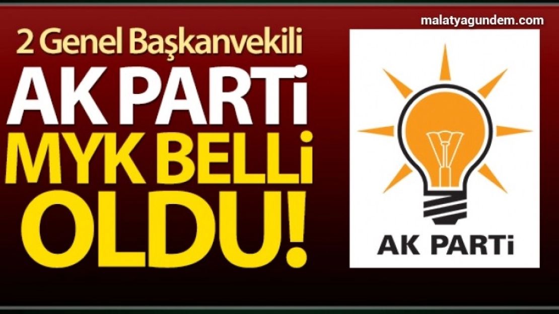 AK Parti MYK belli oldu!