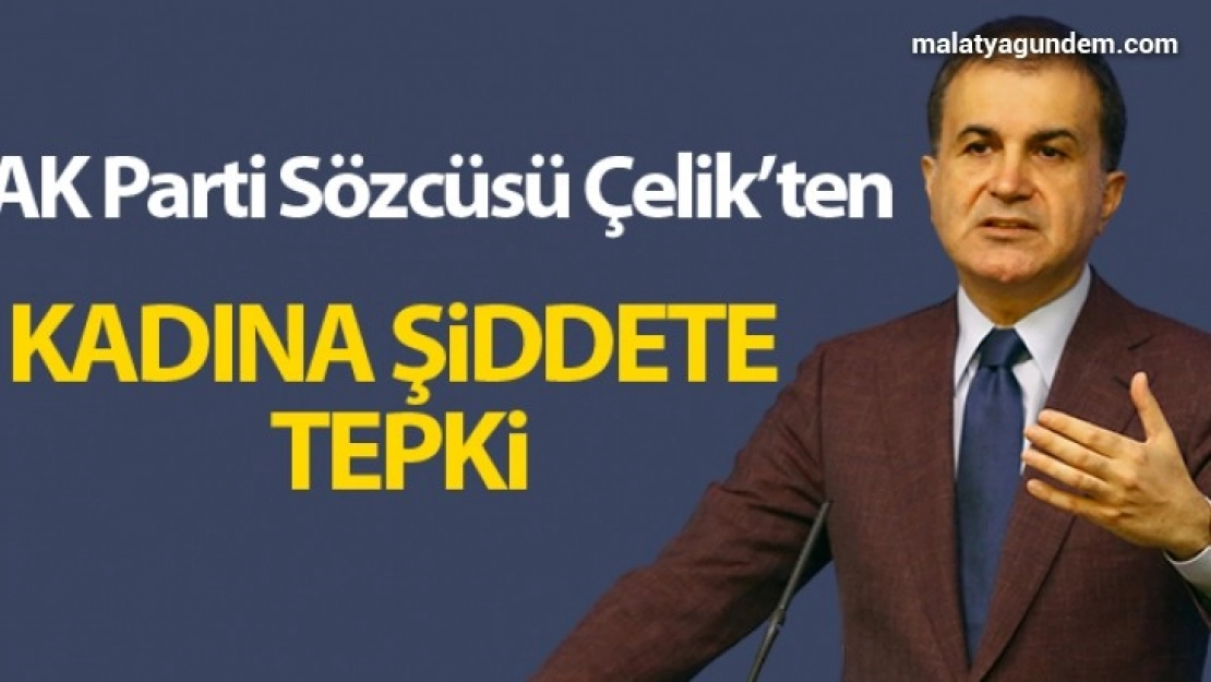 AK Parti Sözcüsü Çelik'ten kadına şiddete tepki