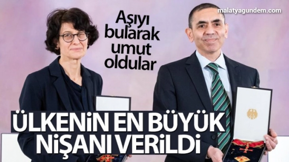 Almanya Cumhurbaşkanı'ndan, Uğur Şahin ve Özlem Türeci'ye Liyakat Nişanı