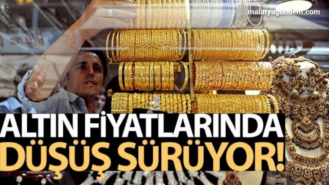 Altın fiyatlarında düşüş sürüyor