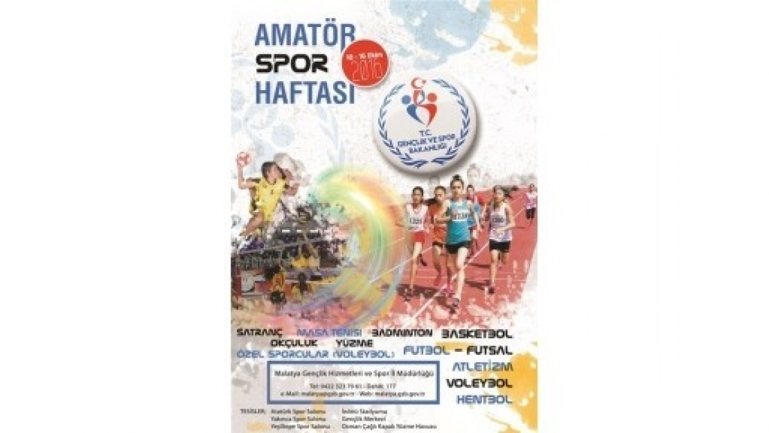 Amatör Spor Haftası Başlıyor