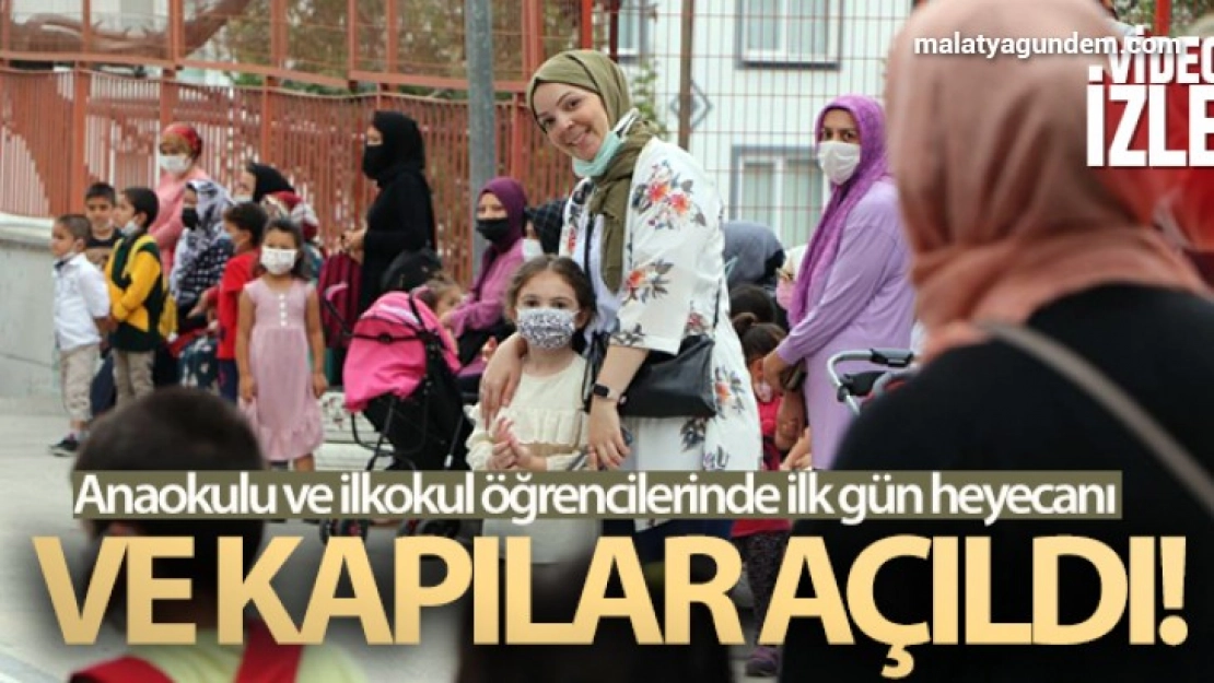 Anaokulu ve ilkokul öğrencilerinde ilk gün heyecanı