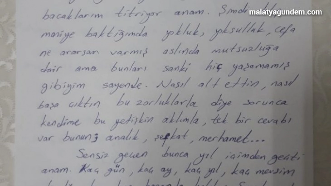 Anneler Günü nedeniyle mektup yarışması düzenledi
