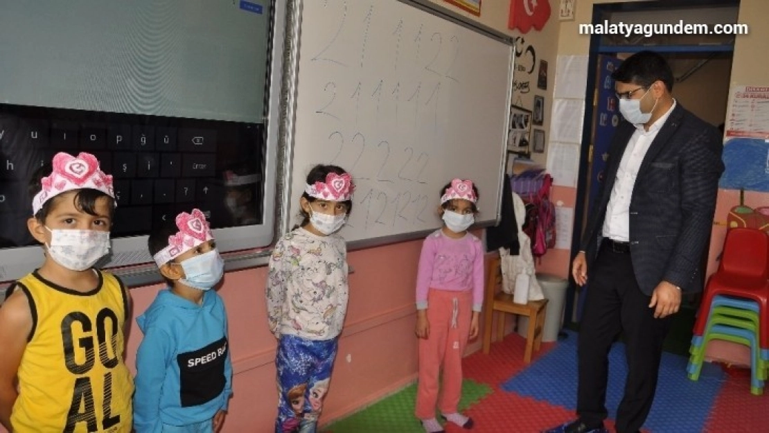 Arguvan'da okullarda Covid-19 denetimi