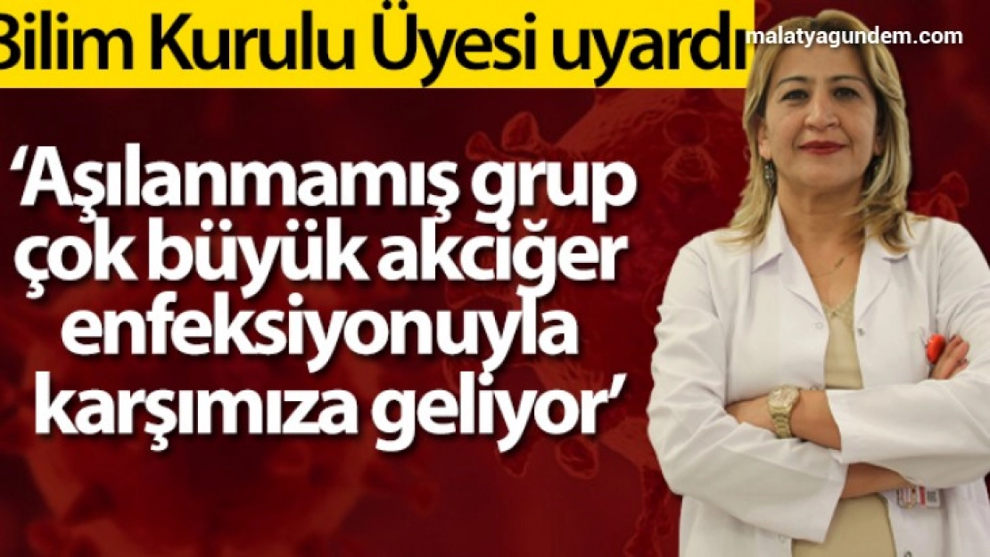 Aşılanmamış grup çok büyük akciğer enfeksiyonuyla karşılaşıyor