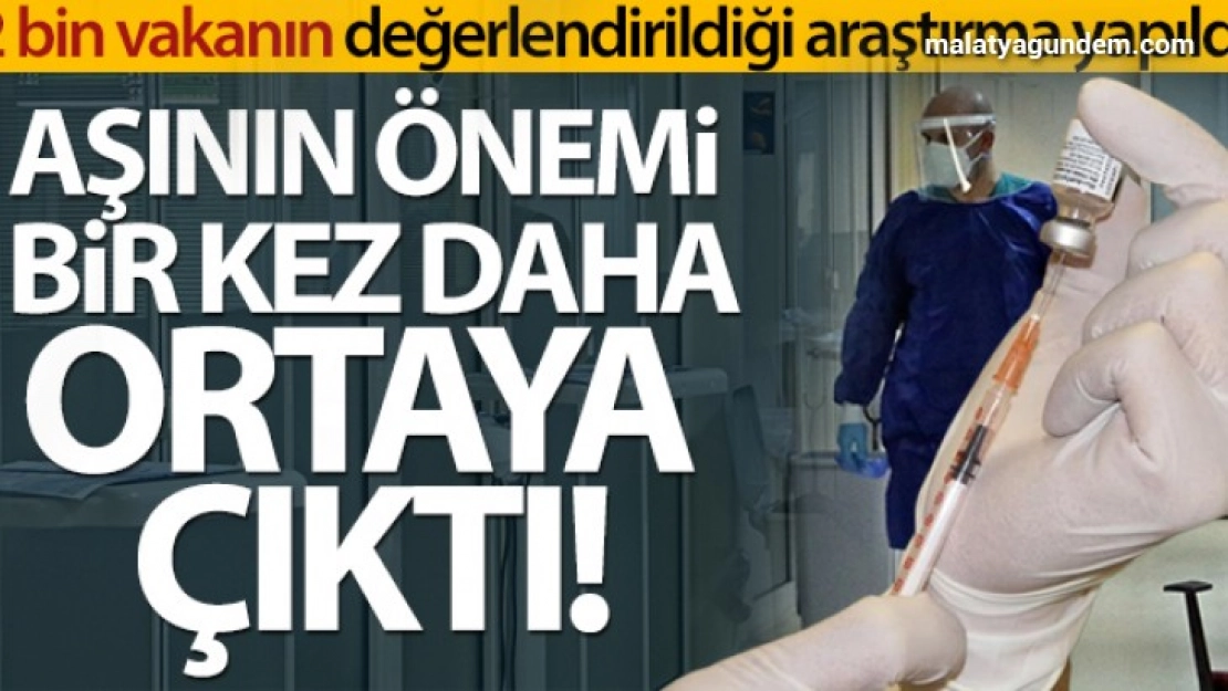 Aşının önemi bir kez daha ortaya çıktı!