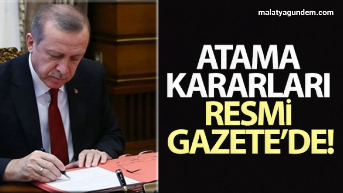 Atama kararları Resmi Gazete'de! 4 üniversiteye rektör ataması