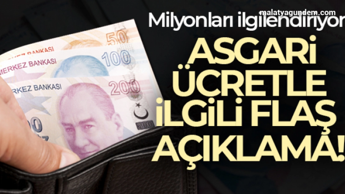 Bakan Bilgin'den asgari ücret açıklaması