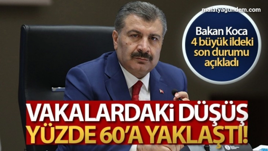 Bakan Koca, 4 büyük ildeki son durumu açıkladı