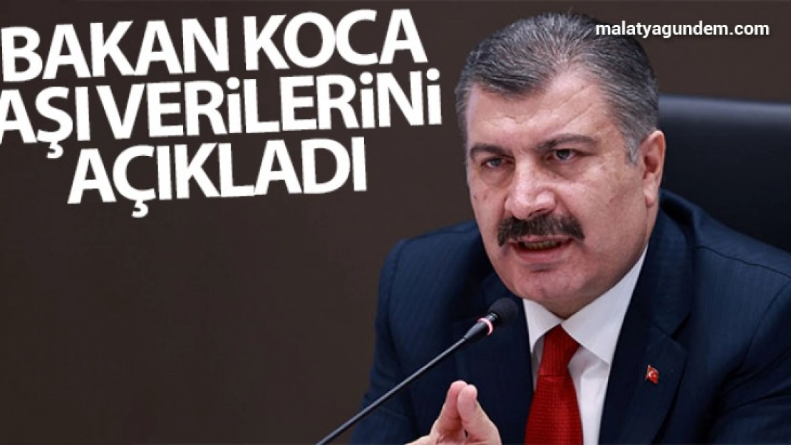 Bakan koca aşı verilerini açıkladı