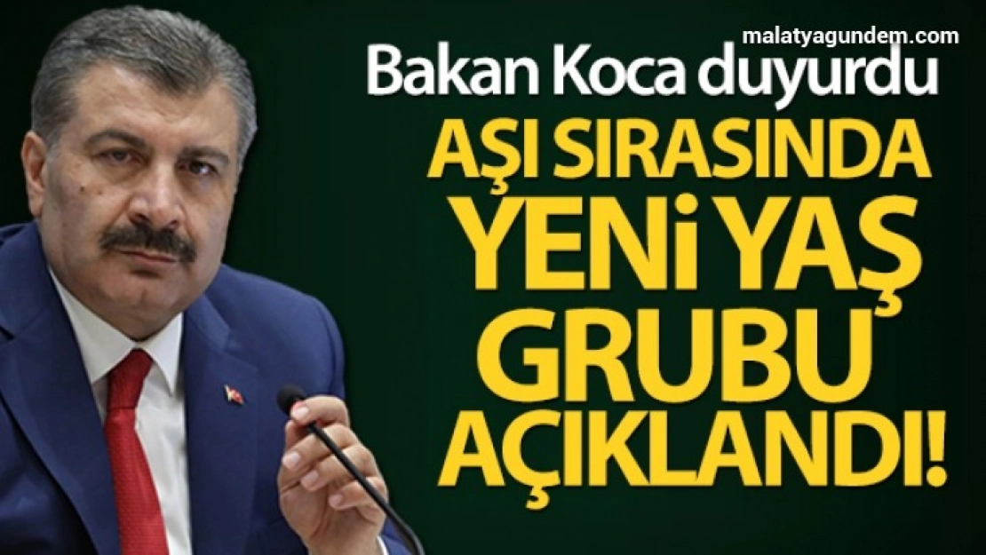 Bakan Koca: 'Aşılamada sıra 55 yaşından büyüklere geldi'