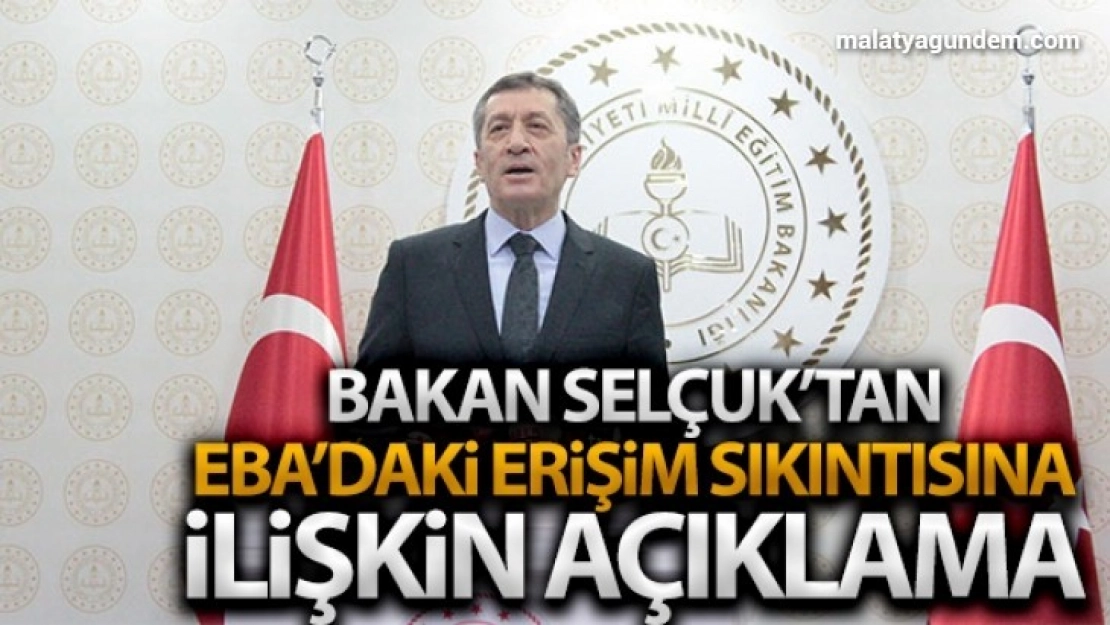 Bakan Selçuk, EBA'da yaşanan yoğunluk üzerine açıklamalarda bulundu