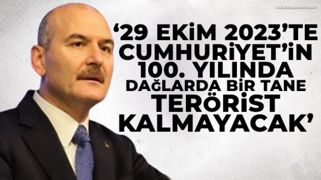 Bakan Soylu: Dağlarda bir tane terörist kalmayacak