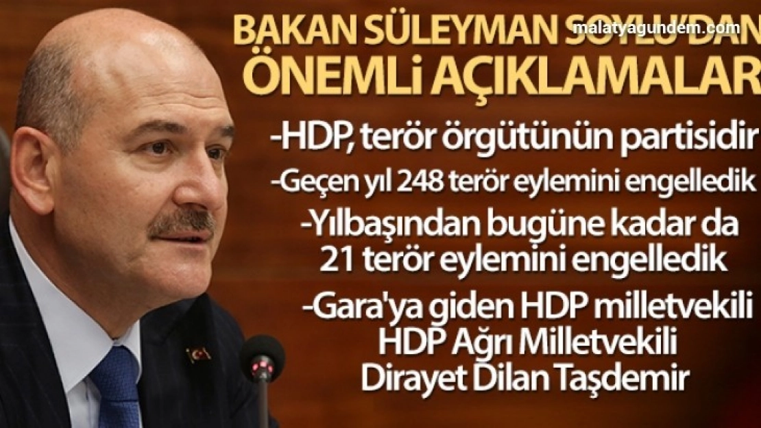Bakan Soylu'dan önemli açıklamalar!
