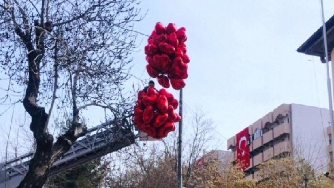 Baloncunun Yardımına İtfaiye Yetişti