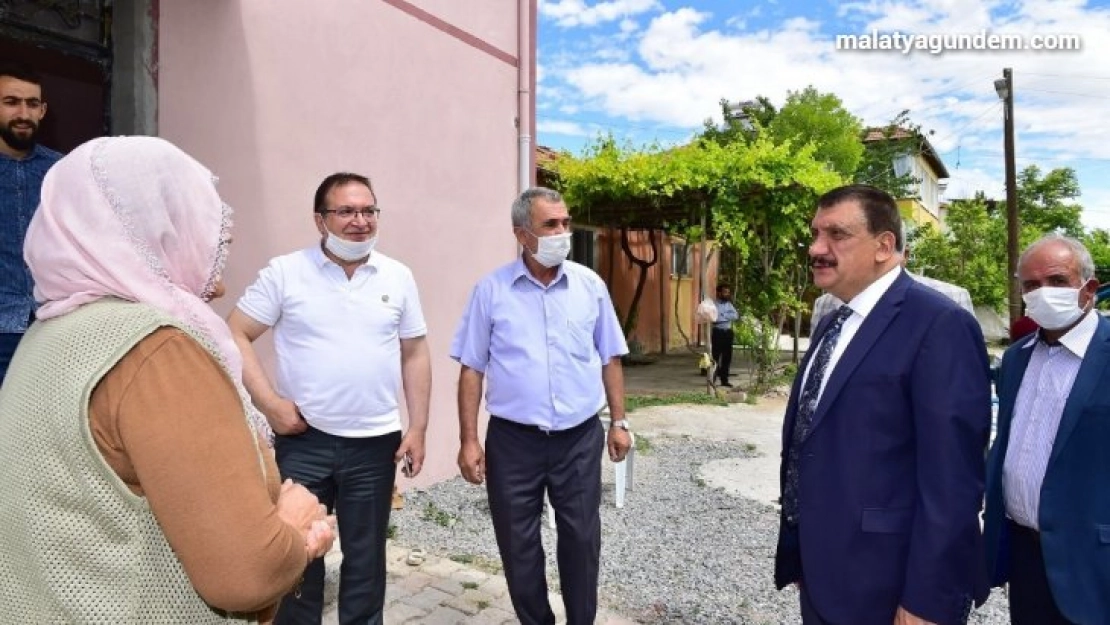 Başkan Gürkan, Akçadağ'da yatırımları yerinde inceledi