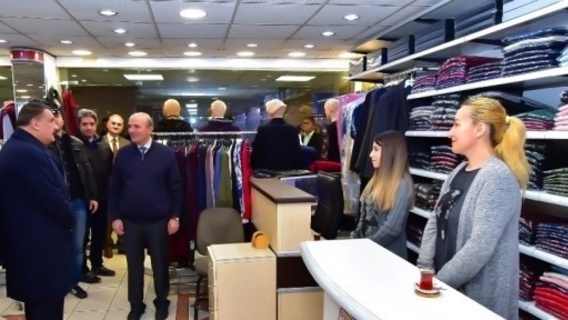 Gürkan, Kapalı Çarşı Esnafı'na Ziyaret