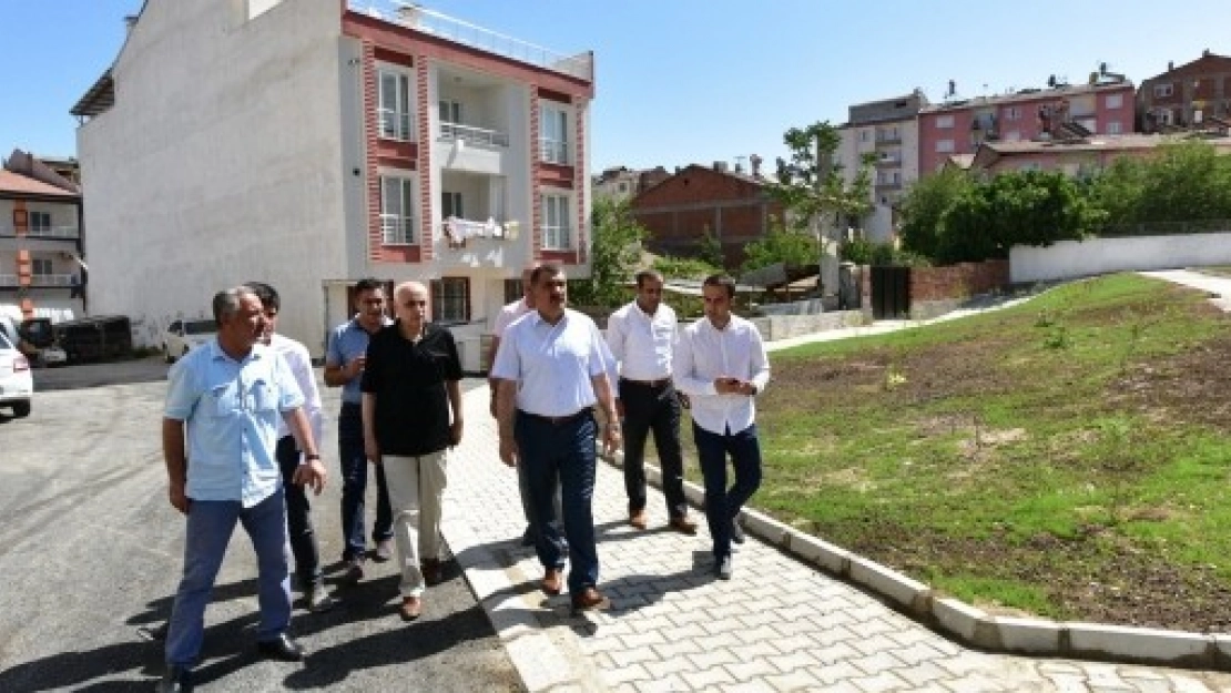 Başkan Gürkan Park Alanlarında İnceleme Yaptı