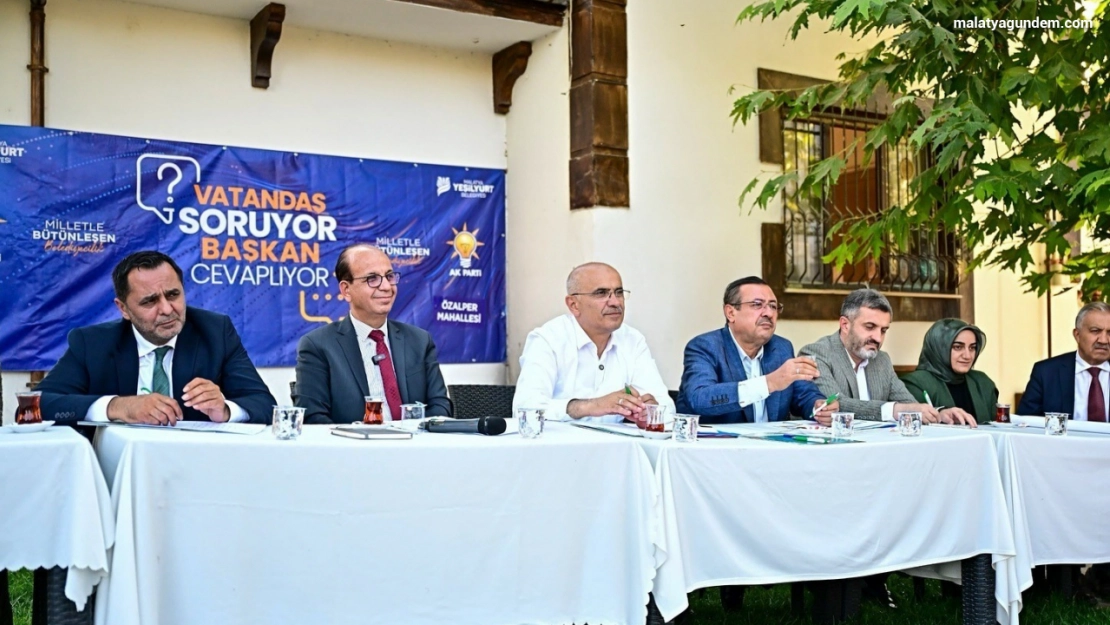 Başkanlar Malatya'nın geleceğini Özalper'de vatandaşlarla paylaştı