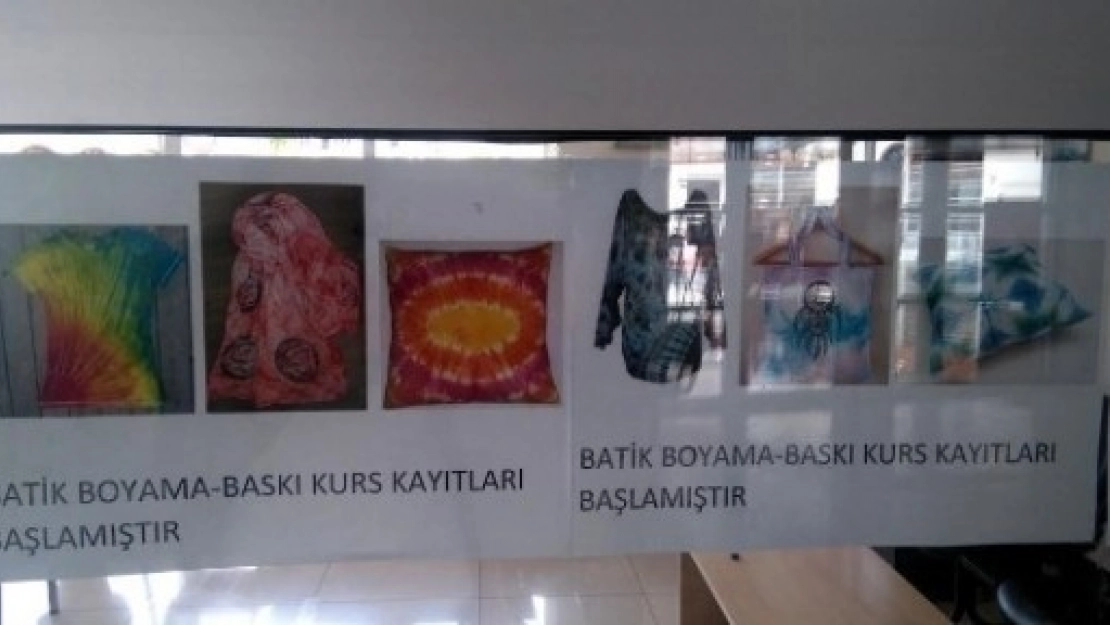 Batik Boyama Kursu Açılıyor