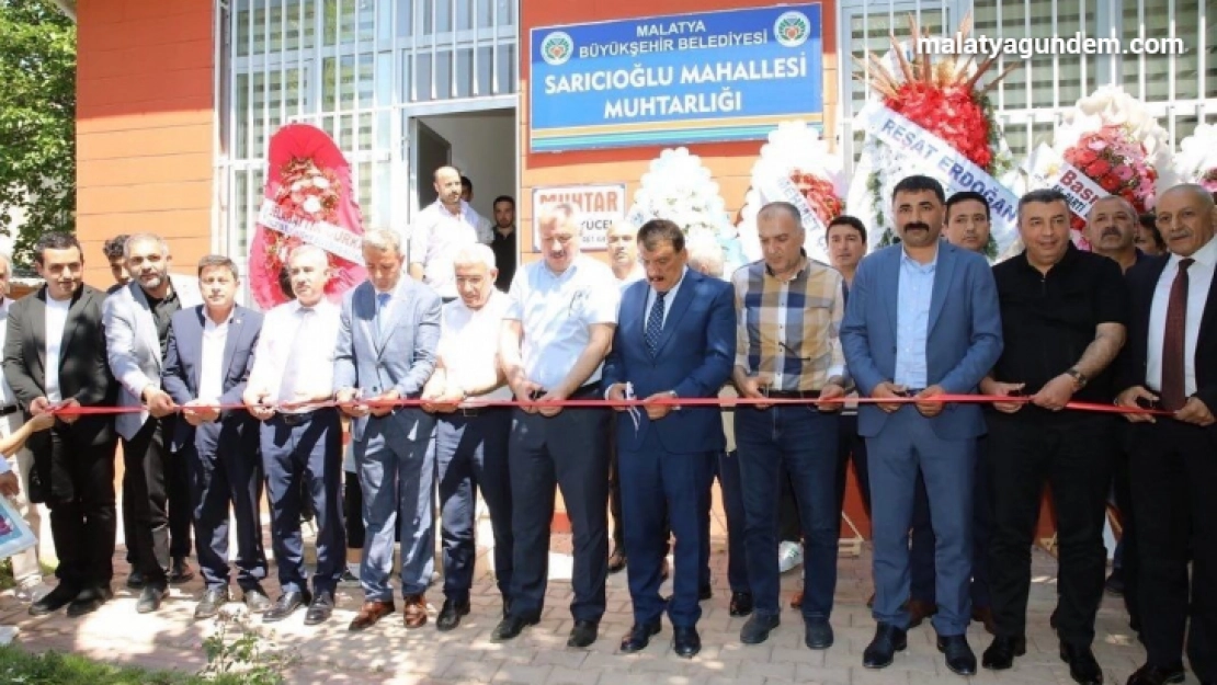 Battalgazi'de muhtar evi hizmete girdi