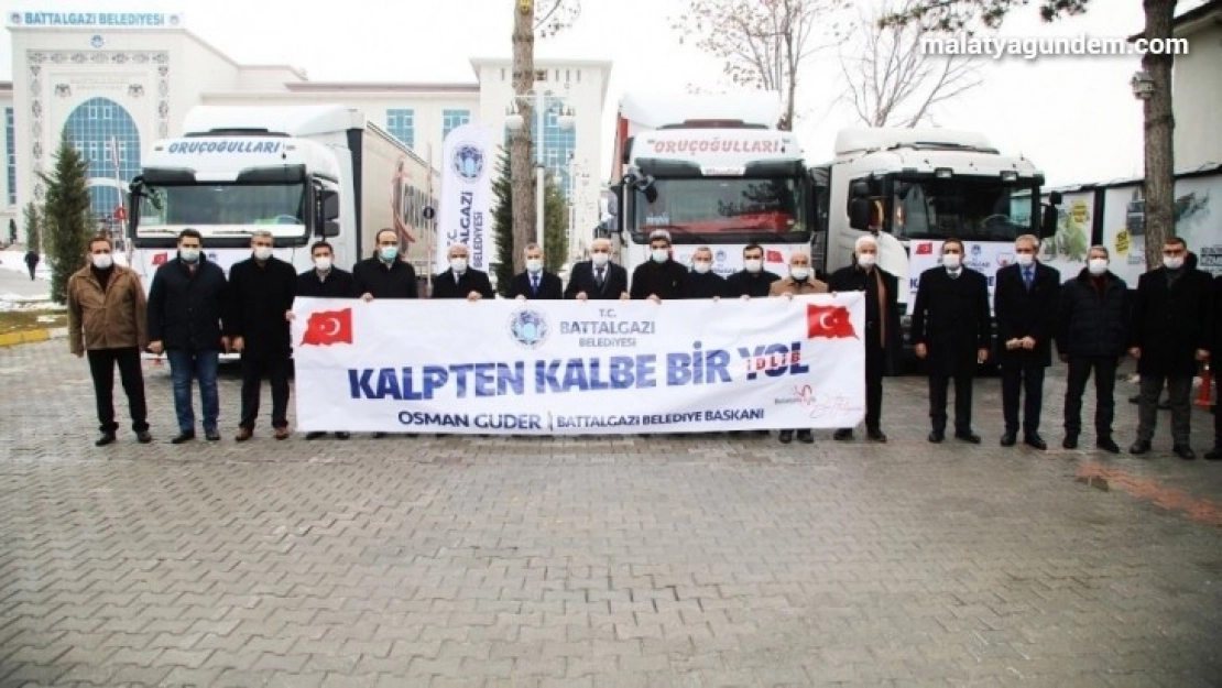 Battalgazi'den İdlib'e dost eli uzatıldı