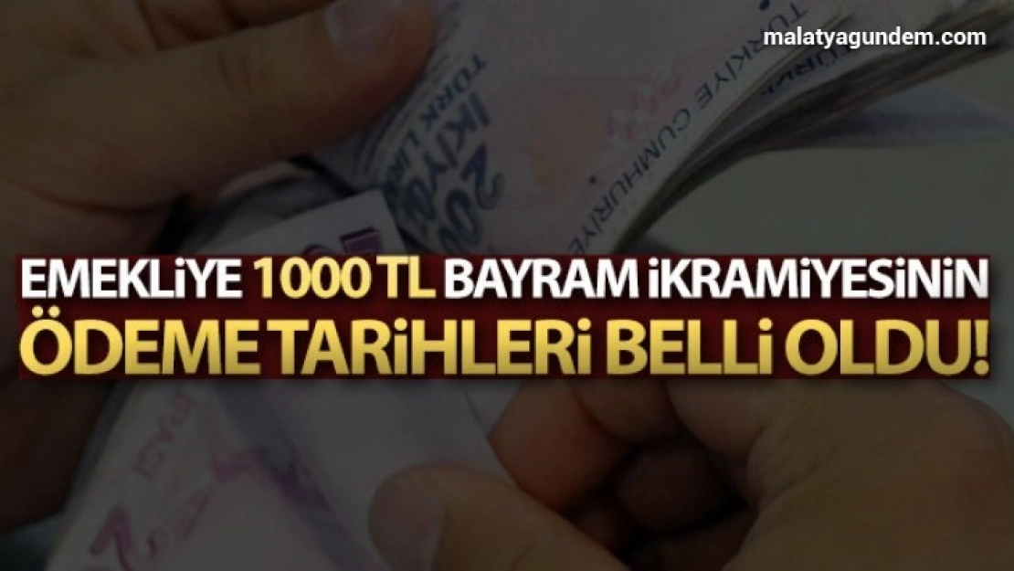 Bayram ikramiyesinin ödeme tarihleri belli oldu