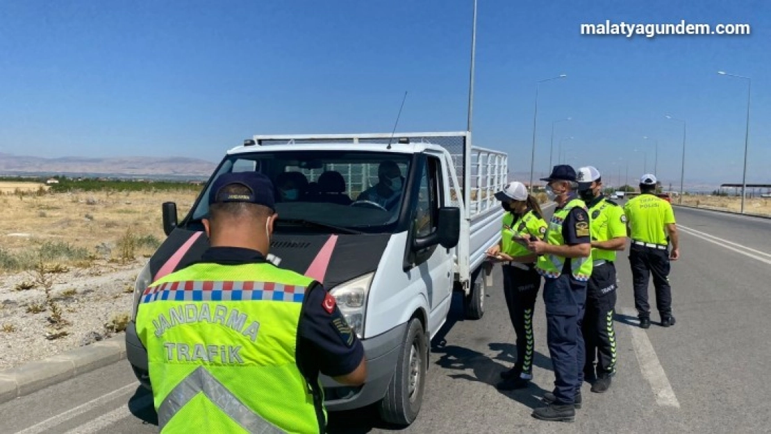 Bayram öncesi drone destekli trafik denetimi