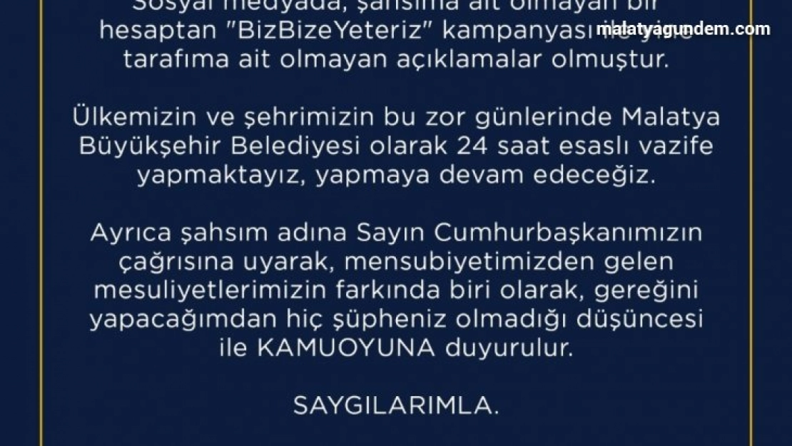 Başkan Gürkan kampanya hesabına para yatıracak