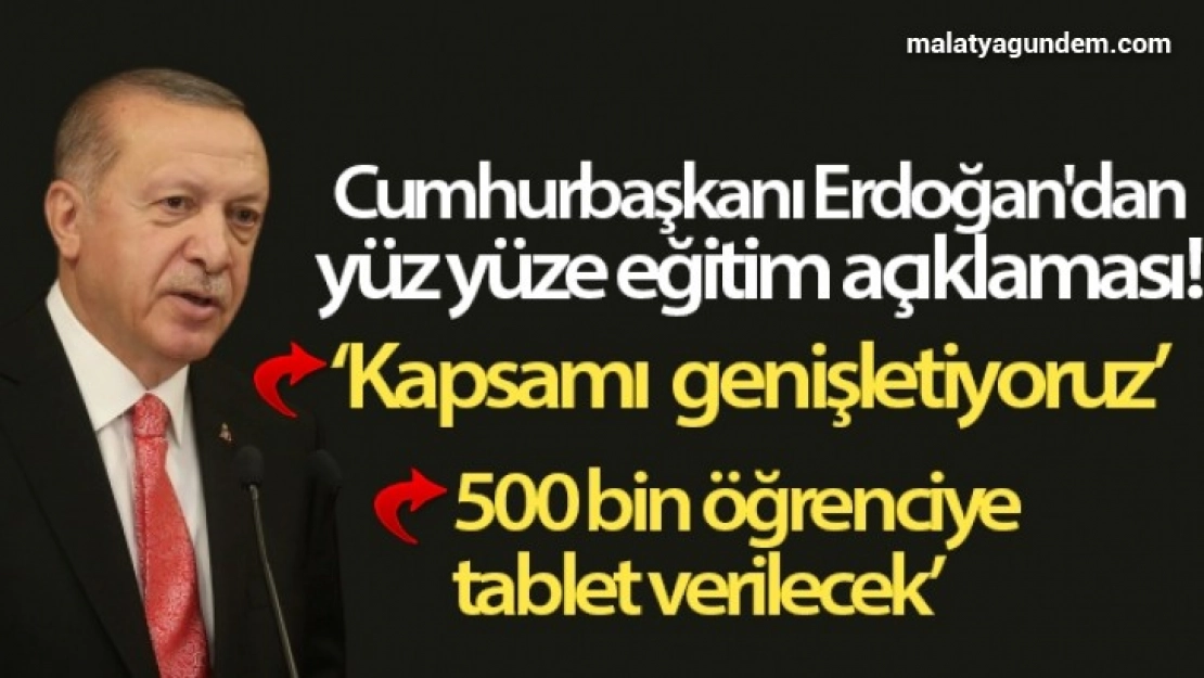 Belirlenen kurallar dahilinde yüz yüze eğitime geçilecek
