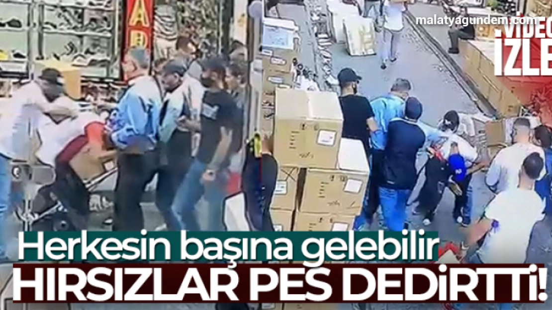 Beyazıt'ta tantanacılık yöntemiyle hırsızlık kamerada