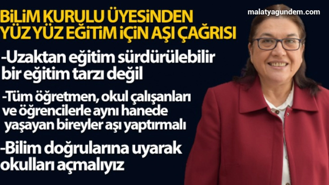 Bilim Kurulu üyesinden yüz yüze eğitim için aşı çağrısı