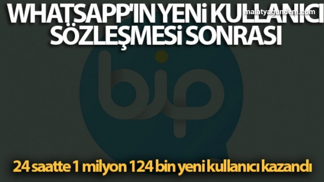 BiP son 24 saatte 1 milyon 124 bin yeni kullanıcı kazandı