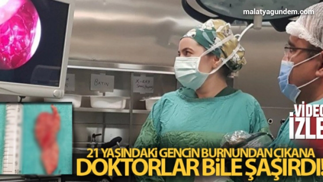 Burnundan 10 santimetre tümör alındı