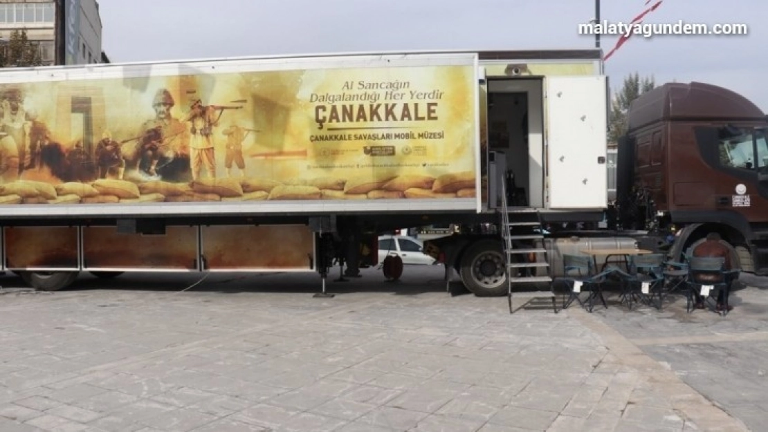Çanakkale Savaşları Mobil Müzesi'ne ilgi
